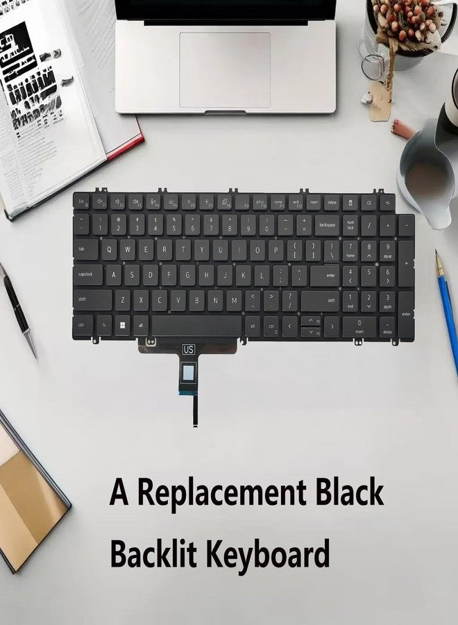 WWGTMC Replacement Keyboard for Dell Latitude 5520 5521 5530 5531 5540,Latitude 15 3540, Precision 3560 3561 3570 3571 3580 3581 7670 7680 7770 7780 Series Laptop US Layout with Backlit N7N16 0N7N16 - Image 5