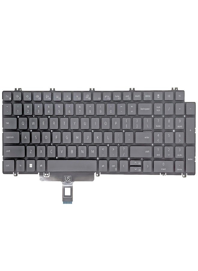 WWGTMC Replacement Keyboard for Dell Latitude 5520 5521 5530 5531 5540,Latitude 15 3540, Precision 3560 3561 3570 3571 3580 3581 7670 7680 7770 7780 Series Laptop US Layout with Backlit N7N16 0N7N16 - Image 1