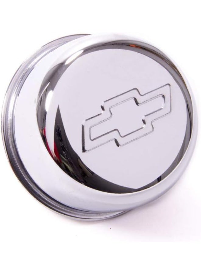 ProForm ProForm ProFormBreather, Push-In, Round, 1-1/4 in Hole, Bowtie Logo, Steel, Chrome, Each - Image 1