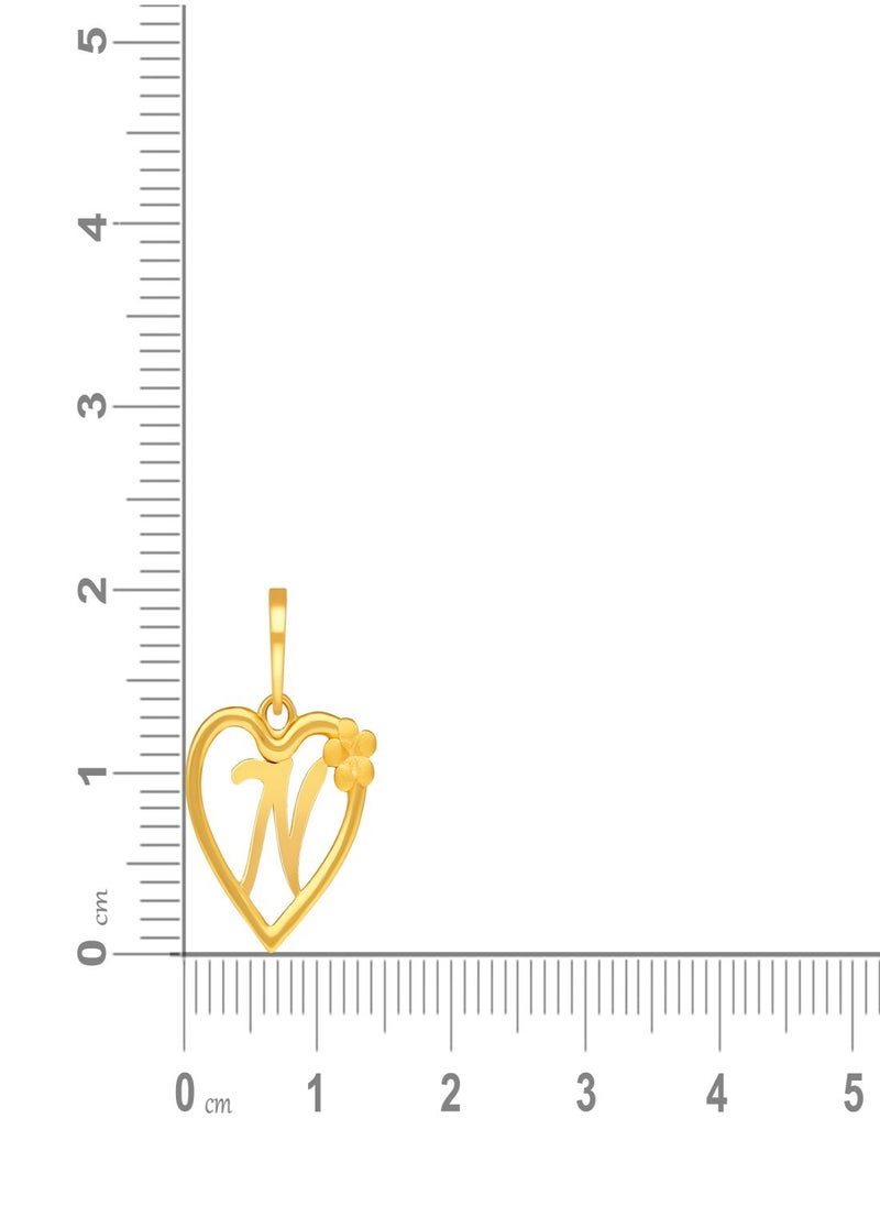 Malabar Gold and Diamonds 22k 916 Purity Gold Pendant for Women DZPN172NY  - Image 5