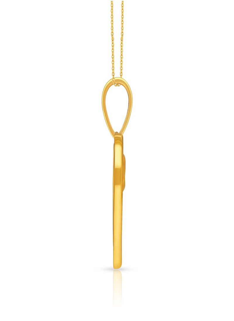 Malabar Gold and Diamonds 22k 916 Purity Gold Pendant for Women DZPN172NY  - Image 3