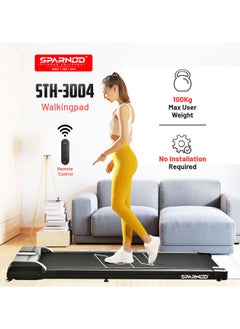 Sparnod Fitness STH-3004 Walking Pad Treadmill for Home/Office 100% Assembled, DC Motor, LED Display, Remote, Non-Slip Shock Reduction Belt, Space-Saving, جهاز مشي قابل للطي - pzsku/Z1D910CFD59F8E15EBB68Z/45/_/1740379697/d7cf65f6-5aea-48c2-a6cd-38580e7d0895