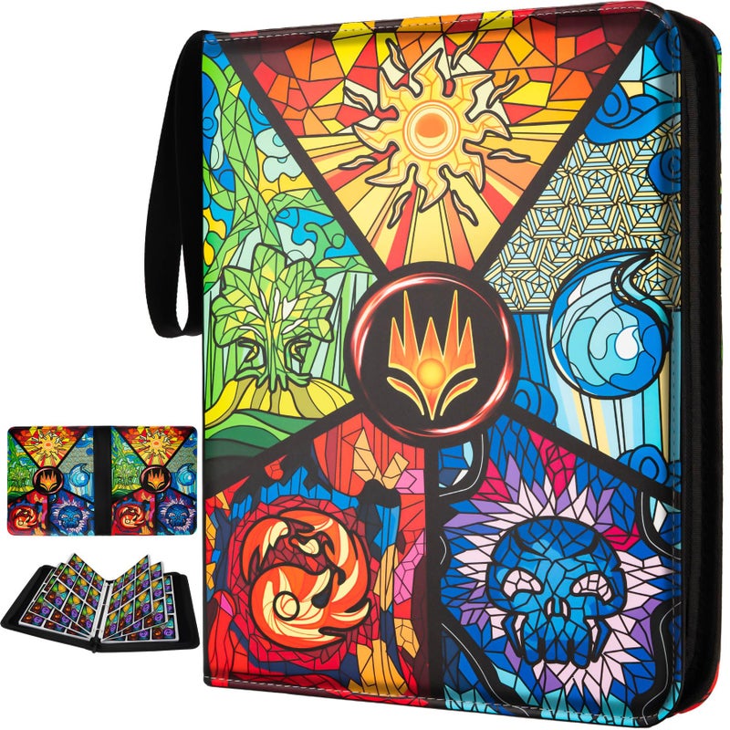 Fonwill 9 Pocket Card Binder for MTGYGOPTCGGame Cards Holds 900 CardsPremium Card Collector Book for TCG PlayersToys Gifts for KidsMTG5 - Image 2