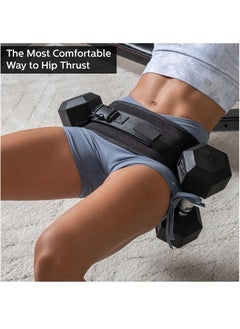 GUDOO Exercise Hip Thrust Belt - Glute Trainer for Home Workouts with Extra Padding - Fully Adjustable Hip Thrust Belt for Dumbbells - Booty Builder, Glute Workout Equipment  - Image 5