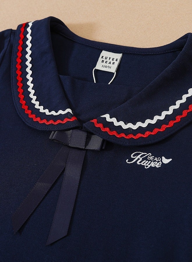 دب رائع KUYEEBEAR الفتيات الصيف فستان الأكمام القصيرة - Image 3