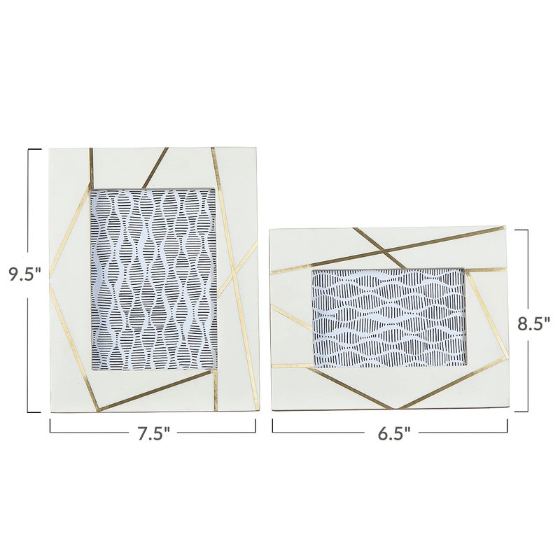 Main + Mesa Resin Photo Frames  Set of 2 (4x6  and 5x7 ) - Image 4