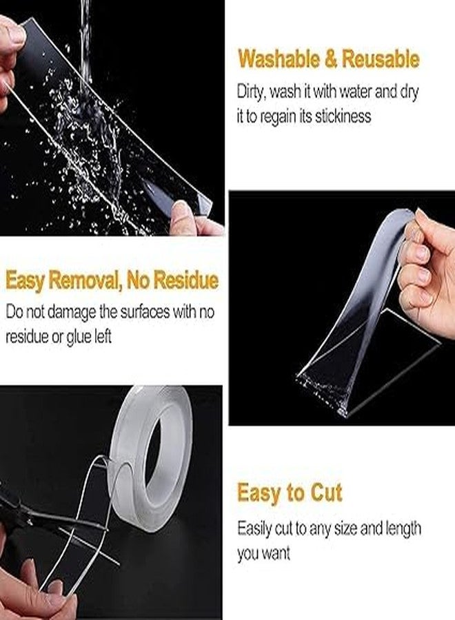 ZINZA Double Sided Tape, 3 Meter Removable and Washable Grip Mounting Tape, for Home Office Car Decoration, Fixing Carpets(2 MM) - Image 3