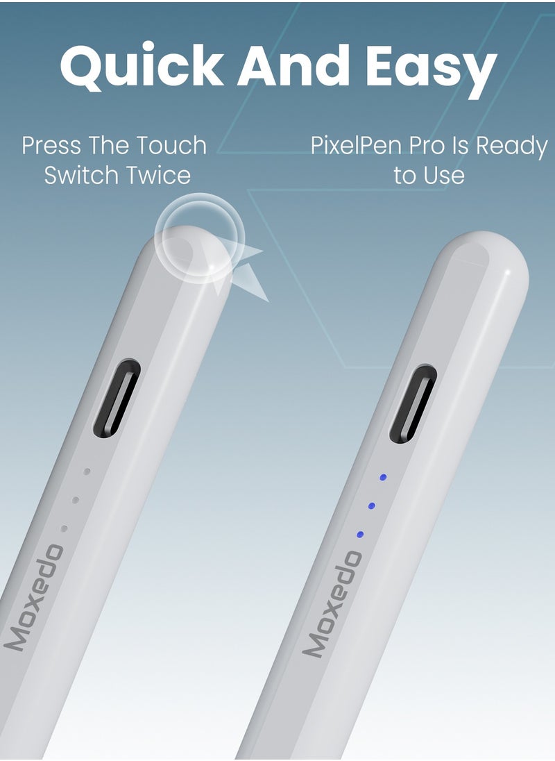 Moxedo - Moxedo Touch Pixel Pen Pro Universal Active Stylus Pen Magnetic Absorption Compatible for iPad/Pro/Air/Mini/iPhone/Samsung/Lenovo/IOS/Android and other Smartphone Device - Image 1