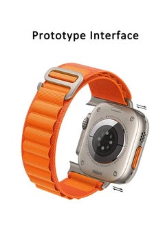 BAND2u 2 Pack Orange Alpine Loop And Black/Grey Trail Loop Apple Watch Replacement Bands 49mm 45mm 44mm  - Image 3