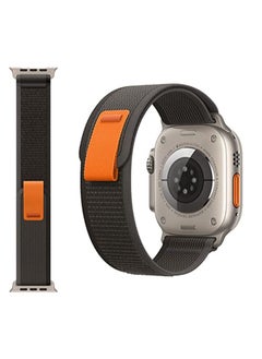 BAND2u 2 Pack Orange Alpine Loop And Black/Grey Trail Loop Apple Watch Replacement Bands 49mm 45mm 44mm  - Image 2
