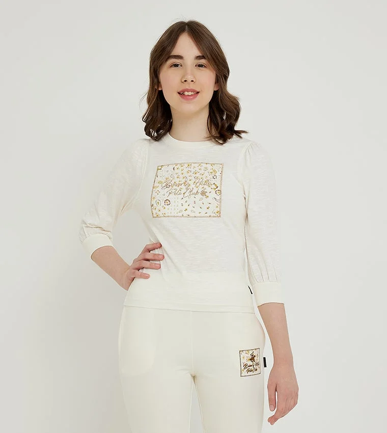 Beverly Hills Polo Club Printed Knitted T-Shirt