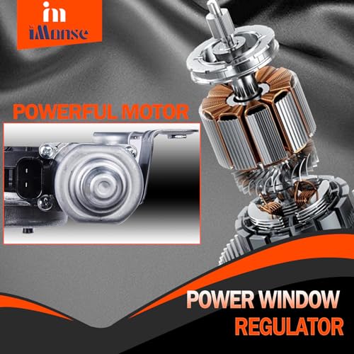 iMonse iMosne Rear Left Driver Side Power Window Regulator with Motor Fit for Cadillac Escalade 2007-2014 & Chevrolet Tahoe 2007-2014 & GMC Yukon 2007-2014, 25885882 15883001 - Image 5