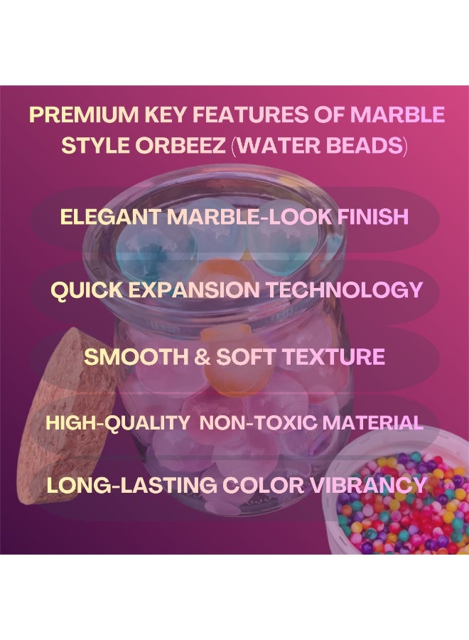 أرابيكو ٥٥٠٠٠ حبة هلامية مائية متعددة الألوان بألوان قوس قزح، خرزات هلامية متمددة غير سامة لحشو المزهريات، والزراعة بدون تربة، والمنتجعات الصحية، والشموع العائمة، وديكورات المنزل، وتنسيقات الزهور، وقطع مركزية لحفلات الزفاف. - Image 5