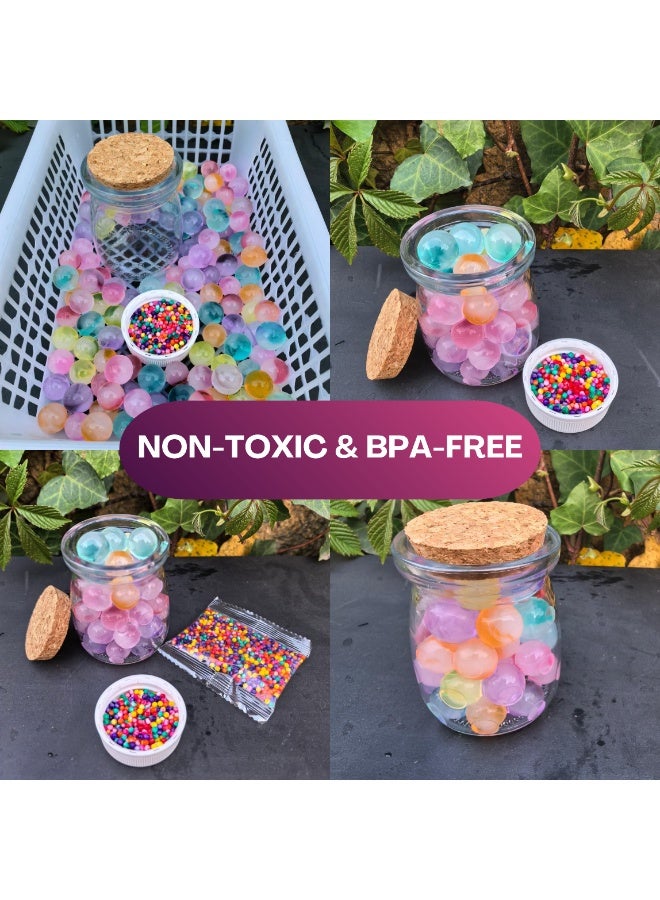 أرابيكو ٥٥٠٠٠ حبة هلامية مائية متعددة الألوان بألوان قوس قزح، خرزات هلامية متمددة غير سامة لحشو المزهريات، والزراعة بدون تربة، والمنتجعات الصحية، والشموع العائمة، وديكورات المنزل، وتنسيقات الزهور، وقطع مركزية لحفلات الزفاف. - Image 2