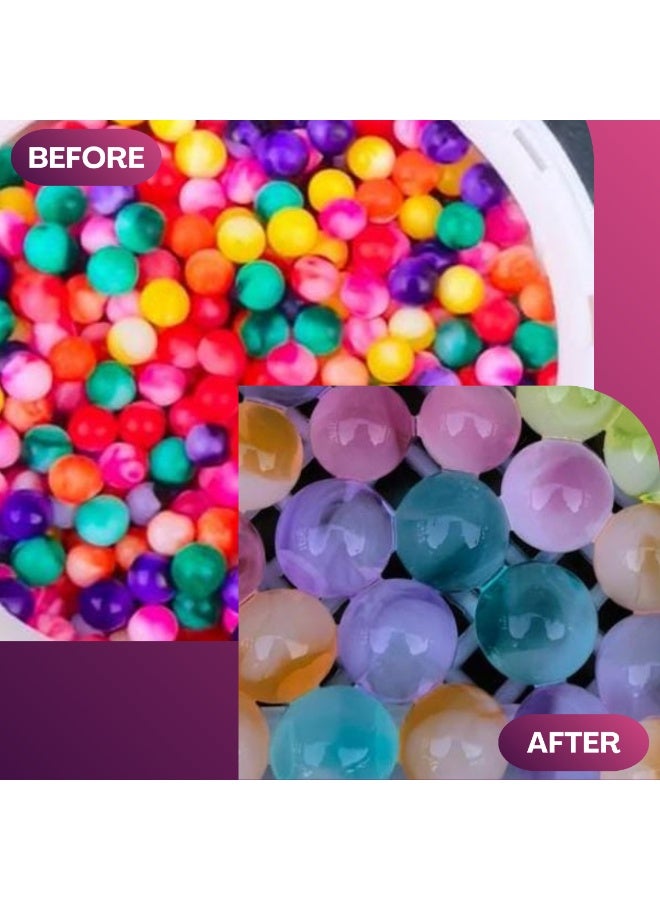 أرابيكو ٥٥٠٠٠ حبة هلامية مائية متعددة الألوان بألوان قوس قزح، خرزات هلامية متمددة غير سامة لحشو المزهريات، والزراعة بدون تربة، والمنتجعات الصحية، والشموع العائمة، وديكورات المنزل، وتنسيقات الزهور، وقطع مركزية لحفلات الزفاف. - Image 3