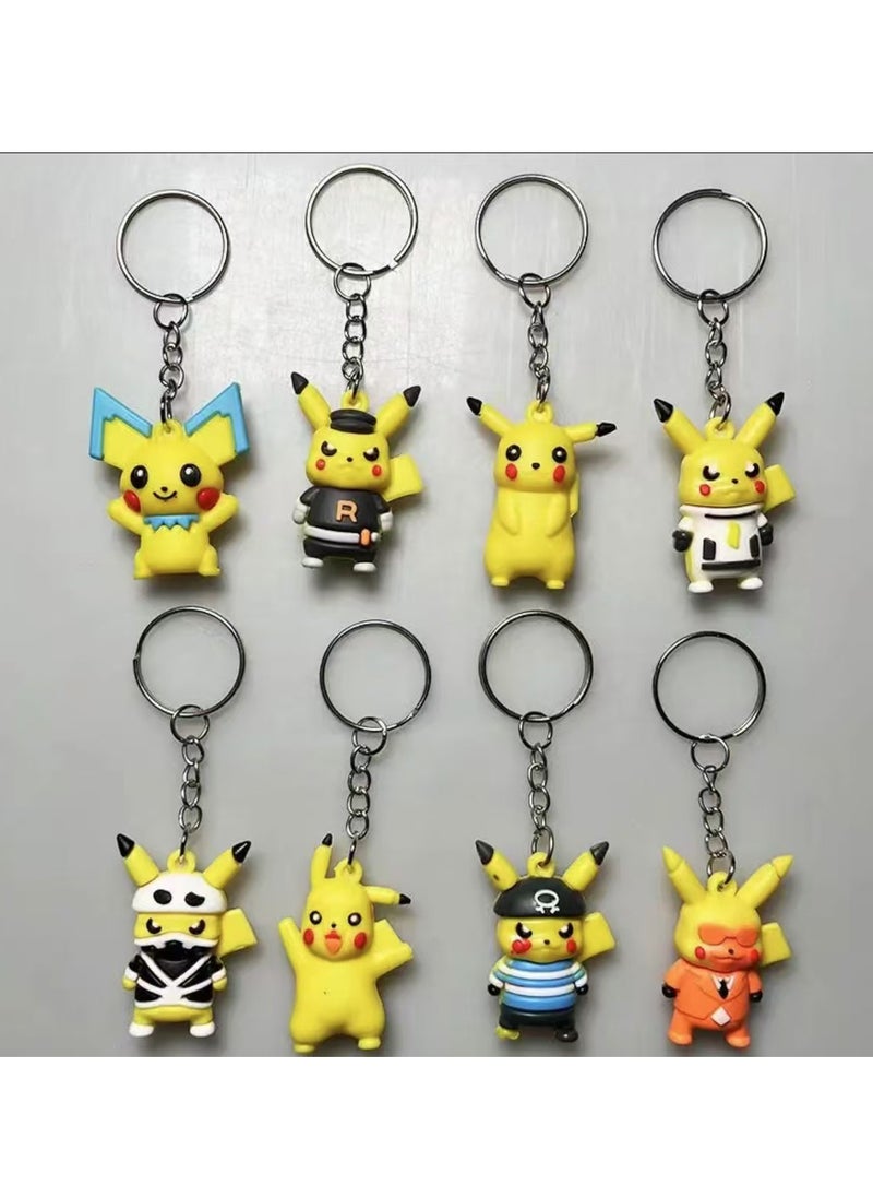 MileMelo 24-Piece Pokémon Figurine Toys Keychain Backpack Pendant Decoration Multicolour(Random)  - Image 3