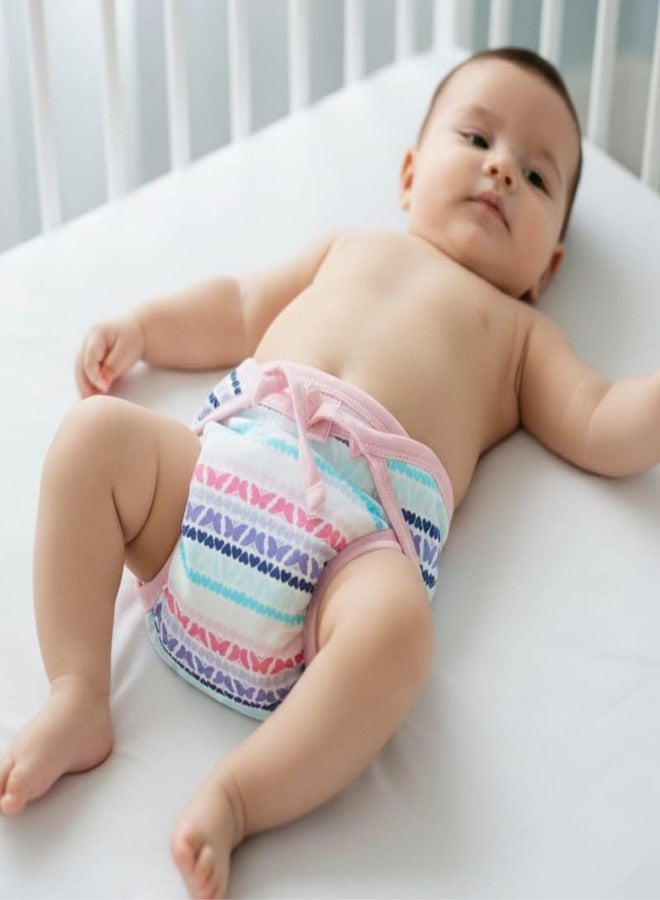 Adhigams Newborn Cotton Nappy for baby | Reusable & Washable Multicolor Cloth Langot Diaper Pants | Soft & Breathable Cotton Underwear for infants, Boys & Girls (AD-BABY-NAPPY, 3, count) - Image 2