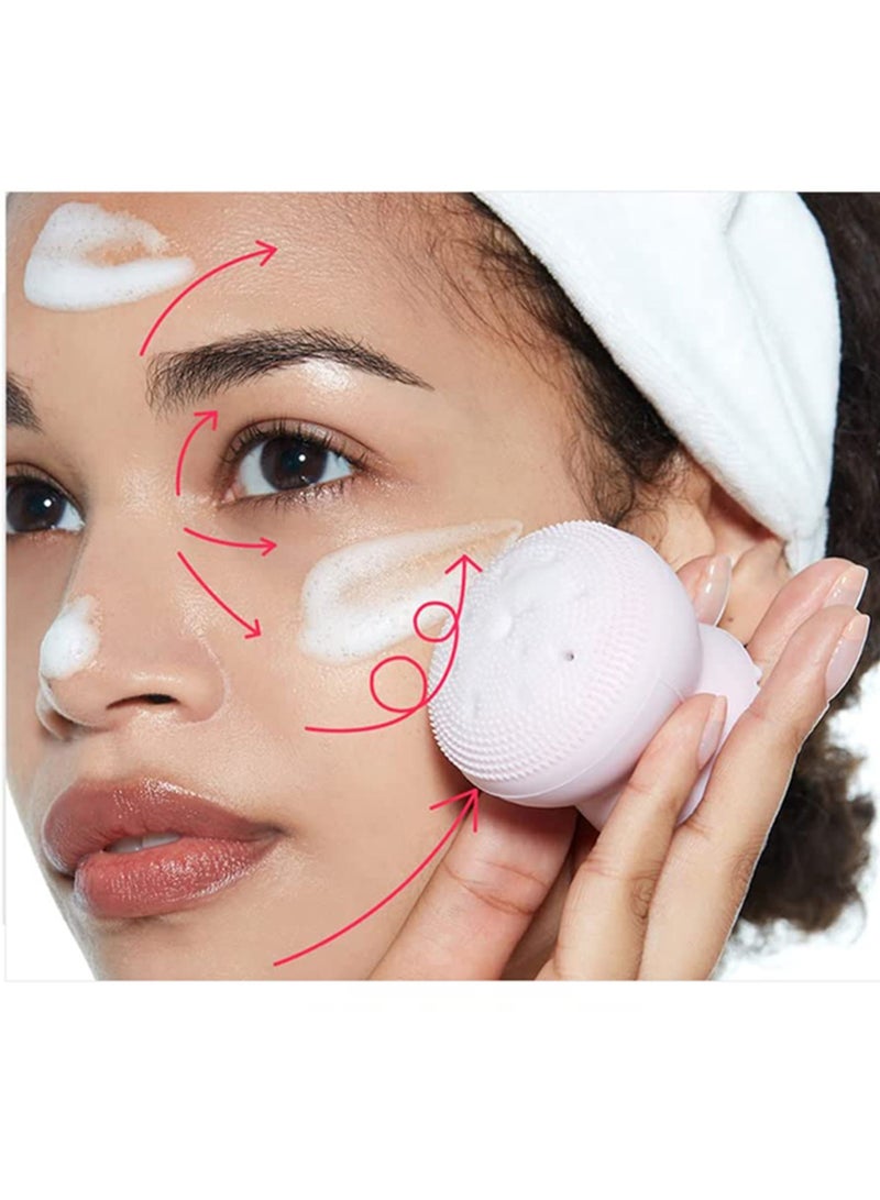Generic Jellyfish Massage And Exfoliating Facial Brush With Beauty Blender  - Image 5