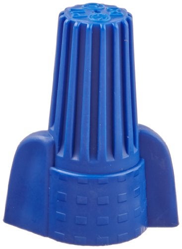 NSI WWC-B-C Easy-Twist Winged Wire Connector, Standard Type, 14-6 AWG Wire Range, 600V, Blue (Box of 50) - Image 1