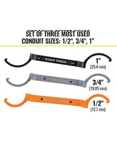 General Conduit Lockout Wrench Set, 50900R , Tighten and Loosen Locknuts in Tight Spaces, 1/2, 3/4 and 1-Inch, Offset Bends, 3-Piece  - Image 4