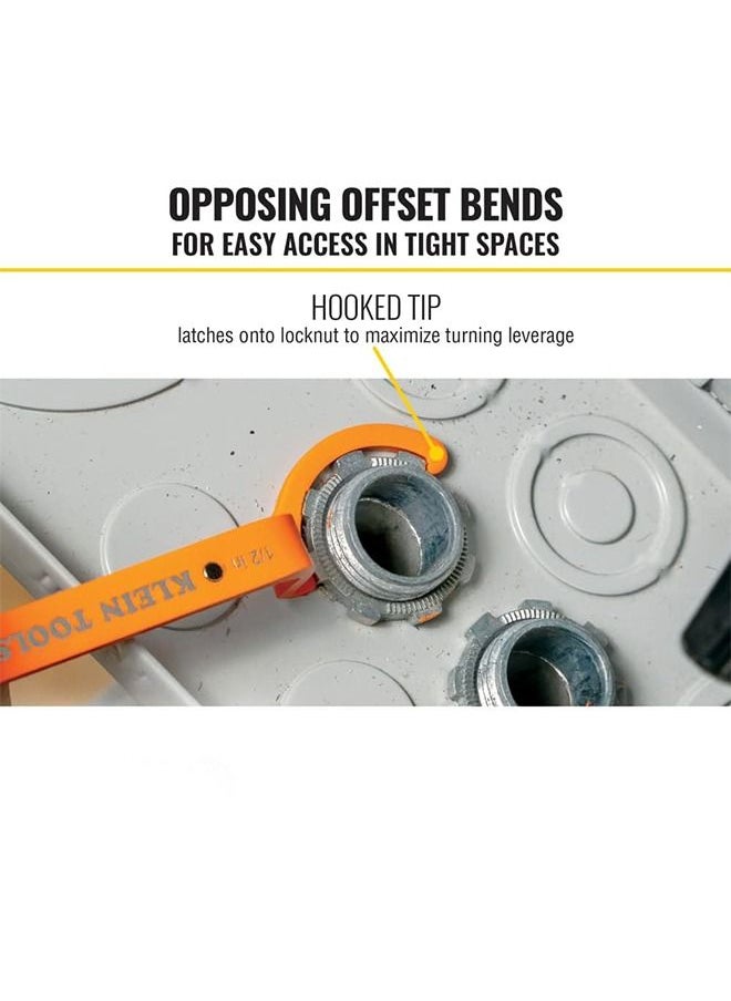 General - Conduit Lockout Wrench Set, 50900R , Tighten and Loosen Locknuts in Tight Spaces, 1/2, 3/4 and 1-Inch, Offset Bends, 3-Piece - Image 1
