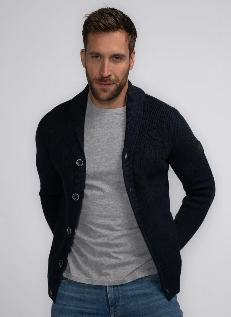 Petrol Industries Men Knitwear Collar Cardigan