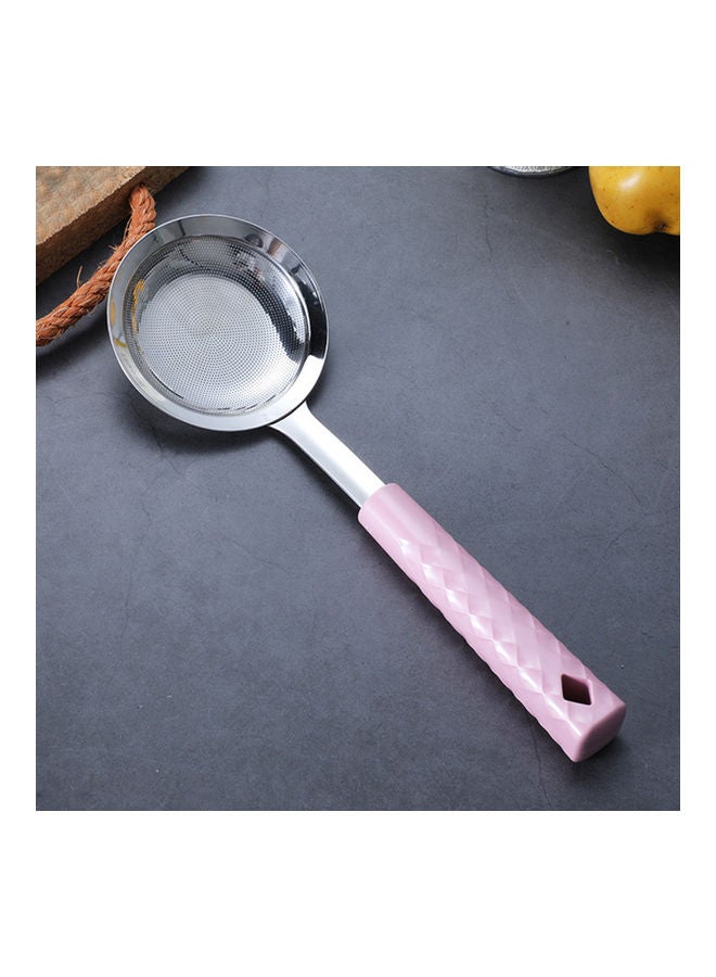 NIBEMINENT Portable Skimmer Slotted Spoon Pink - Image 2
