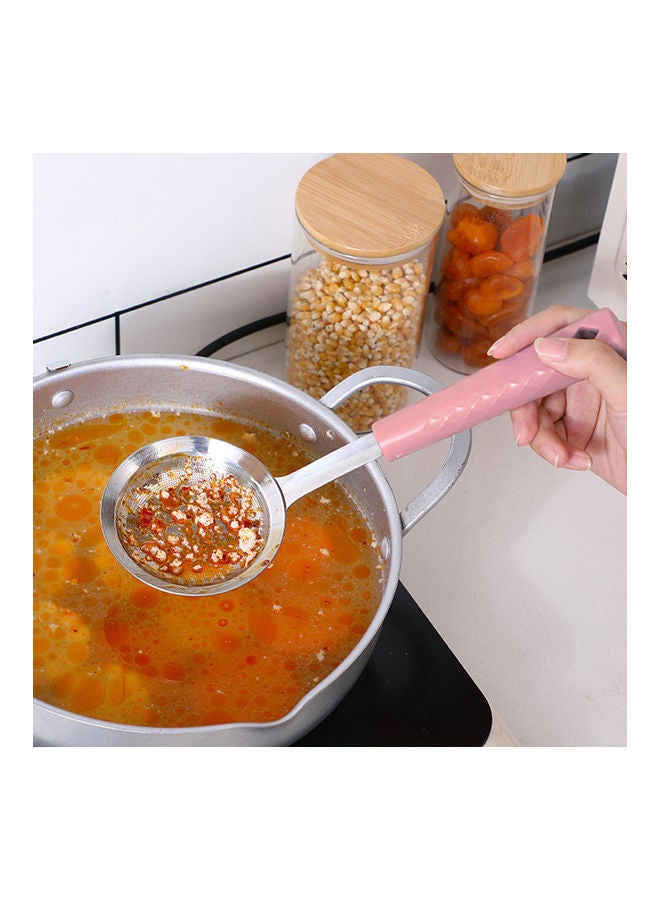 NIBEMINENT Portable Skimmer Slotted Spoon Pink - Image 4