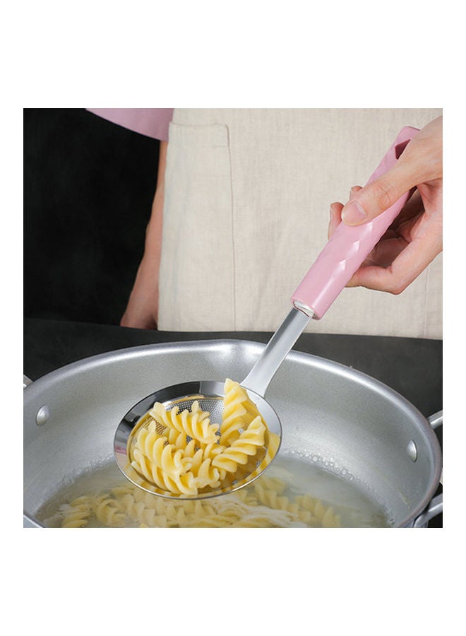 NIBEMINENT Portable Skimmer Slotted Spoon Pink - Image 3