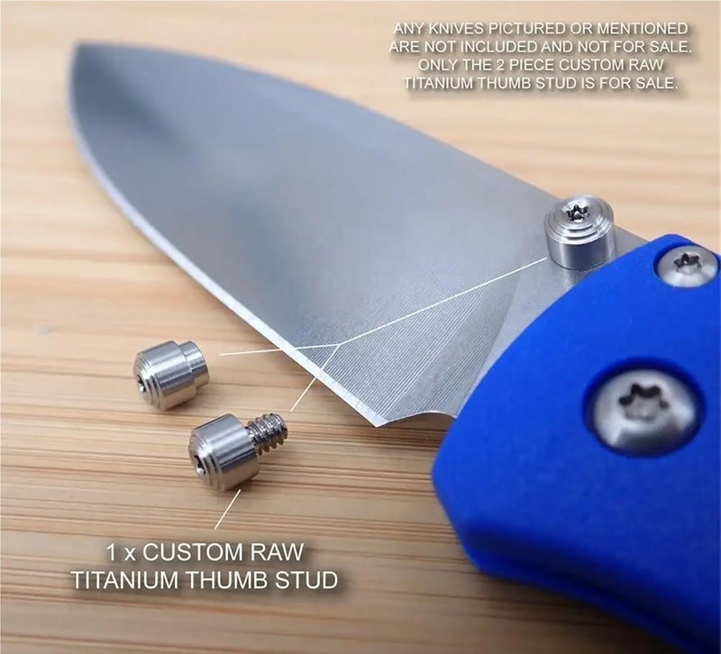 10PCS Custom Titanium Thumb Studs For Knife DIY Make Folding Pocket Knives Making Accessories Pushed Nail(B) - Image 4