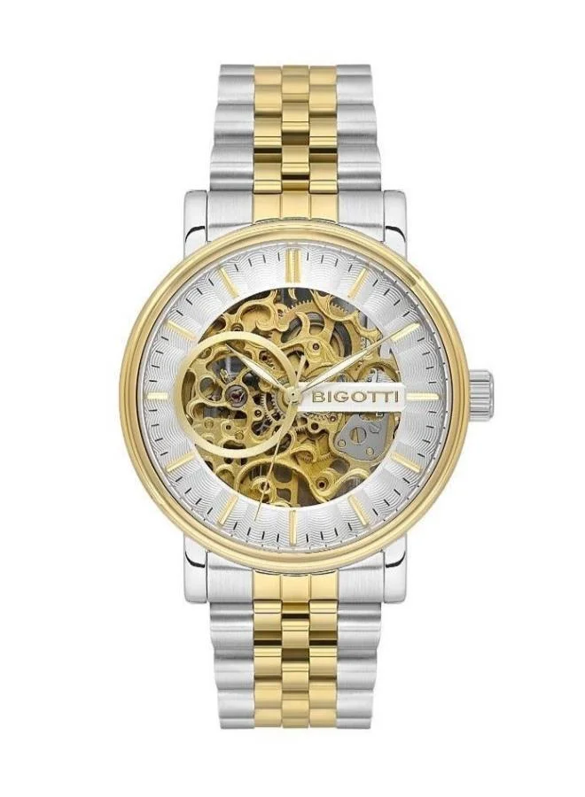BIGOTTI Bigotti - Raffinato Men Watch | Stainless SteelSteel Case | Analog | Round Dial | Mineral Glass | Automatic | Water Resistant 50 Meters