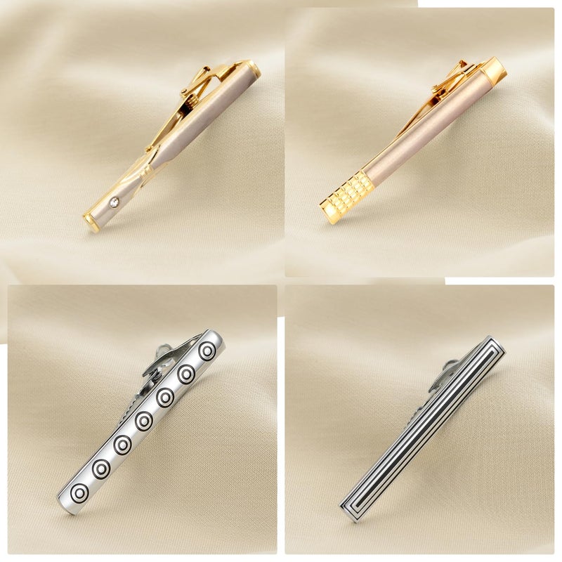 wynameleri Classic Tie Pins Tie Clips Set of 8 for Men in Gift Box - Image 4