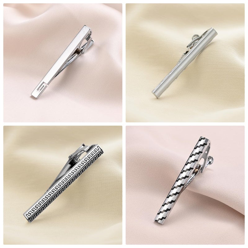 wynameleri Classic Tie Pins Tie Clips Set of 8 for Men in Gift Box - Image 3