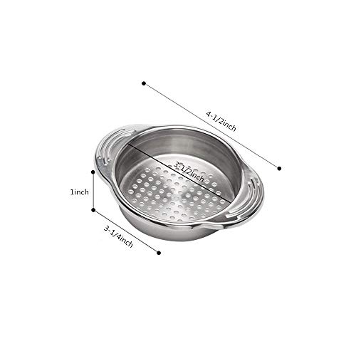 YUDONG Stainless Steel Food Tin Strainer, Can Press Strainer, Sieve Tuna Press Oil Drainer, for Canned Tuna - Image 2