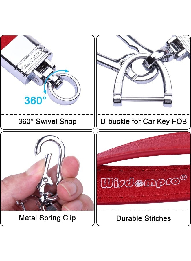 Wisdompro Genuine Leather Car Keychain - Image 3