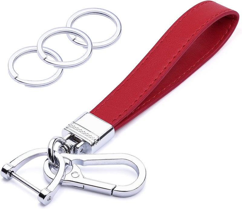 Wisdompro Genuine Leather Car Keychain - Image 1