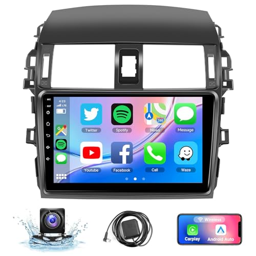 Naifay Android Car Stereo for Toyota Corolla 2009 2010 2011 2012 2013 Wireless Carplay Android Auto, 2+32G 9 inch Touch Screen Radio Bluetooth Car Audio Receivers in Dash GPS WiFi Mirrorlink SWC - Image 1