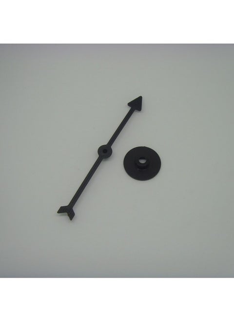 Plastic Game Toy Pointer Interactive Turntable Chess Piece Plastic Rotating Arrow Pointer DIY Table Game Accessories-Color:Black 10CM