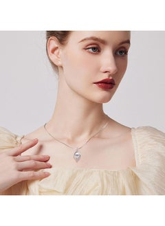 Yami White Pearl Necklace For Women, Infinity Sterling Silver Pendant Necklace, Handpicked 11-12Mm Freshwater Cultured Pearls, 18+2Inch Chain Single Pearl Jewelry Gifts For Mother Wife  - Image 4