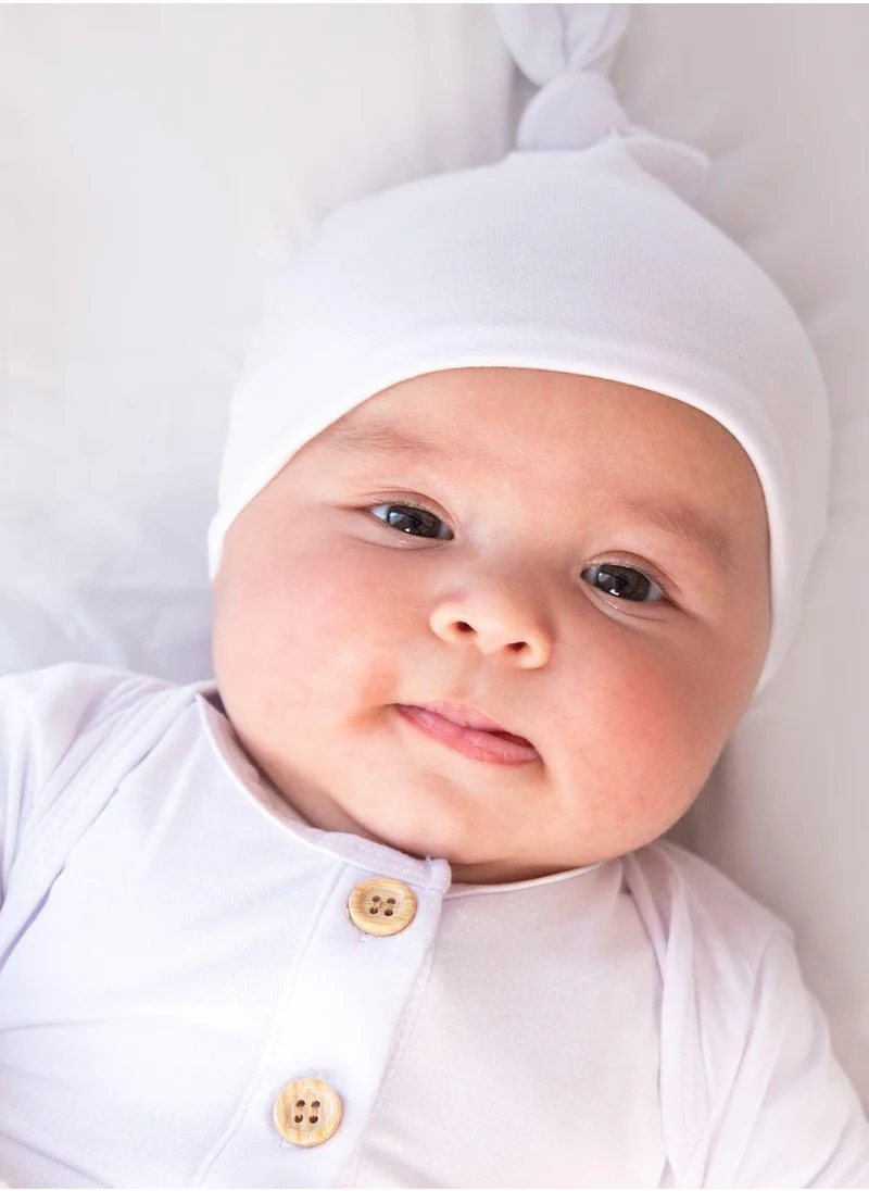 Anvi Baby Organic Bamboo Knotted Beanie/Hat- Plum