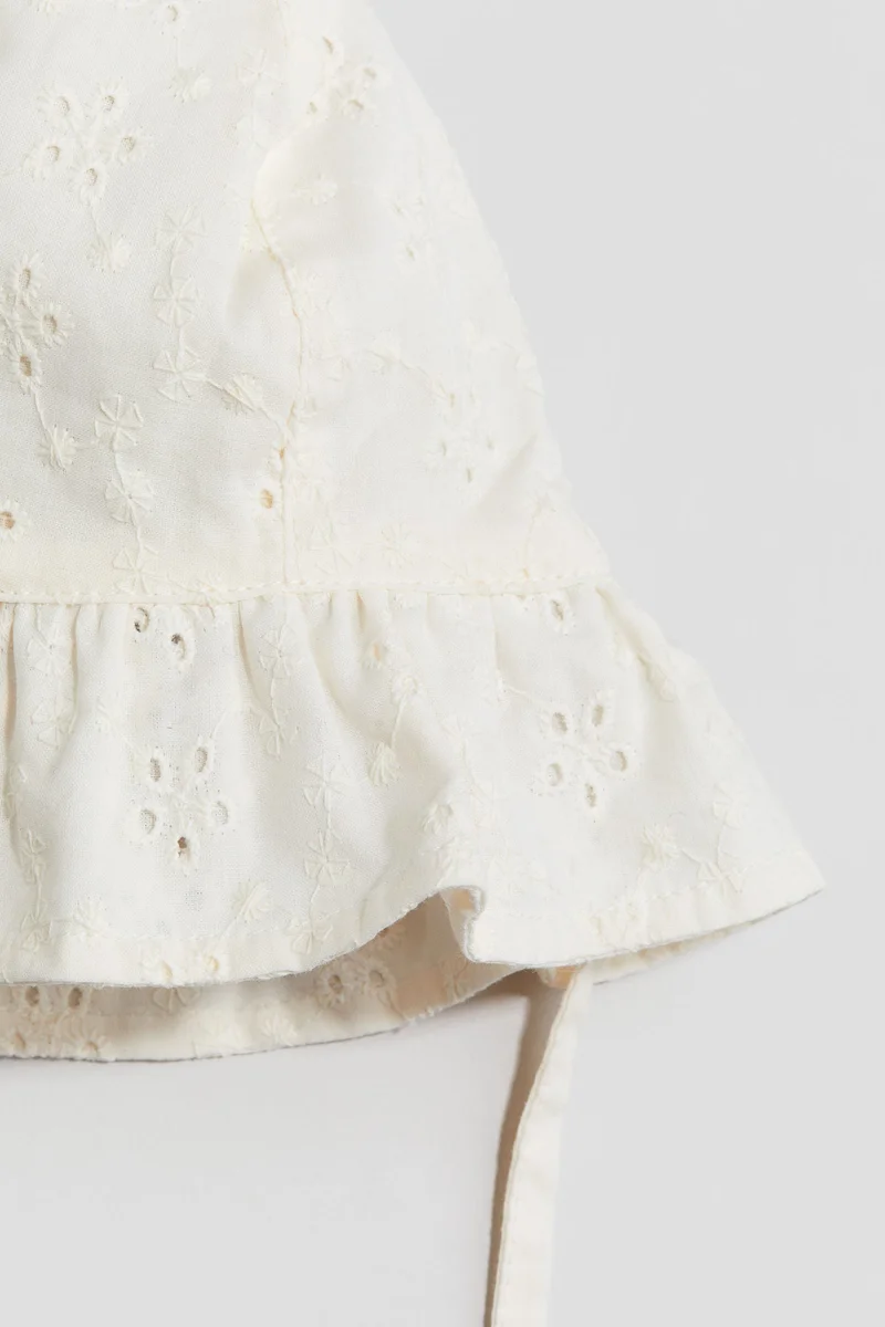 H&M Broderie anglaise cotton sun hat