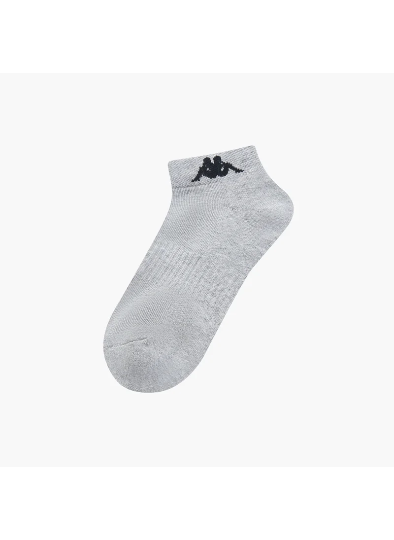 كابا Set of 3 - Kappa Logo Print Ankle Length Socks