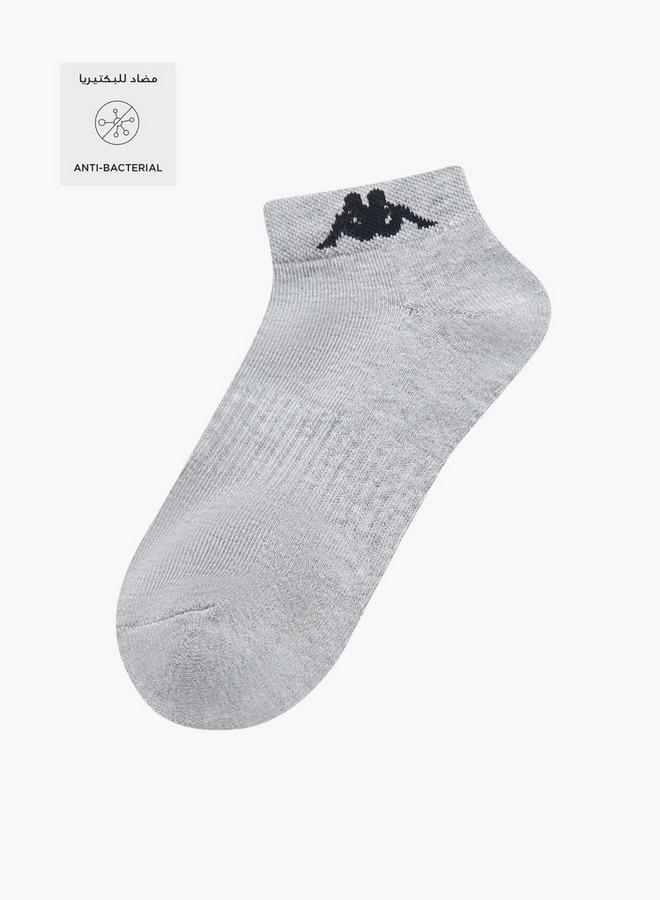 Kappa Set Of 3   Kappa Logo Print Ankle Length Socks With Antibacterial Protection - Image 2