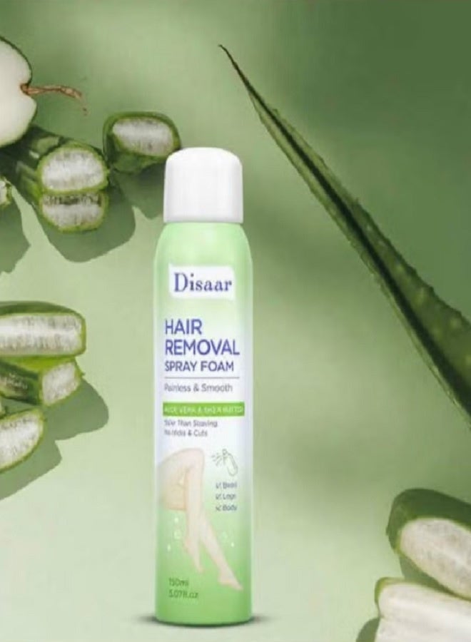 Disaar Hair Removal Spray with Aloe Vera and Shea Butter - 150ml - Image 3