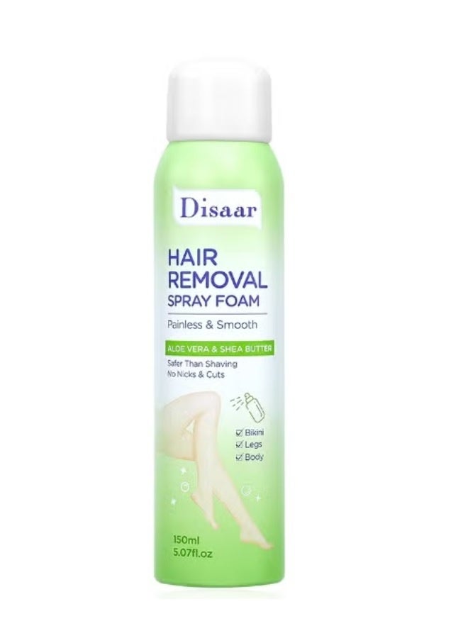 Disaar Hair Removal Spray with Aloe Vera and Shea Butter - 150ml - Image 1