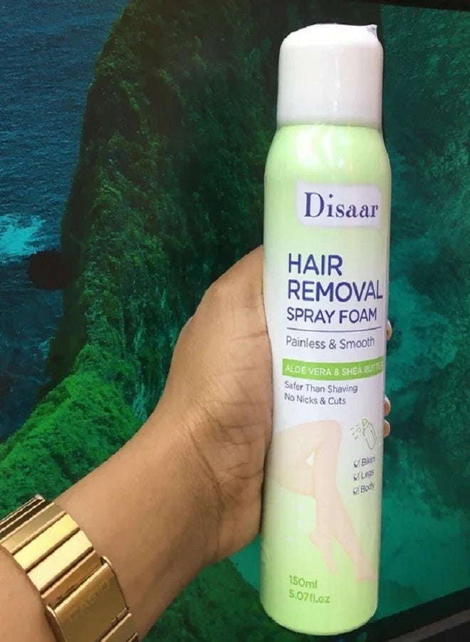 Disaar Hair Removal Spray with Aloe Vera and Shea Butter - 150ml - Image 2