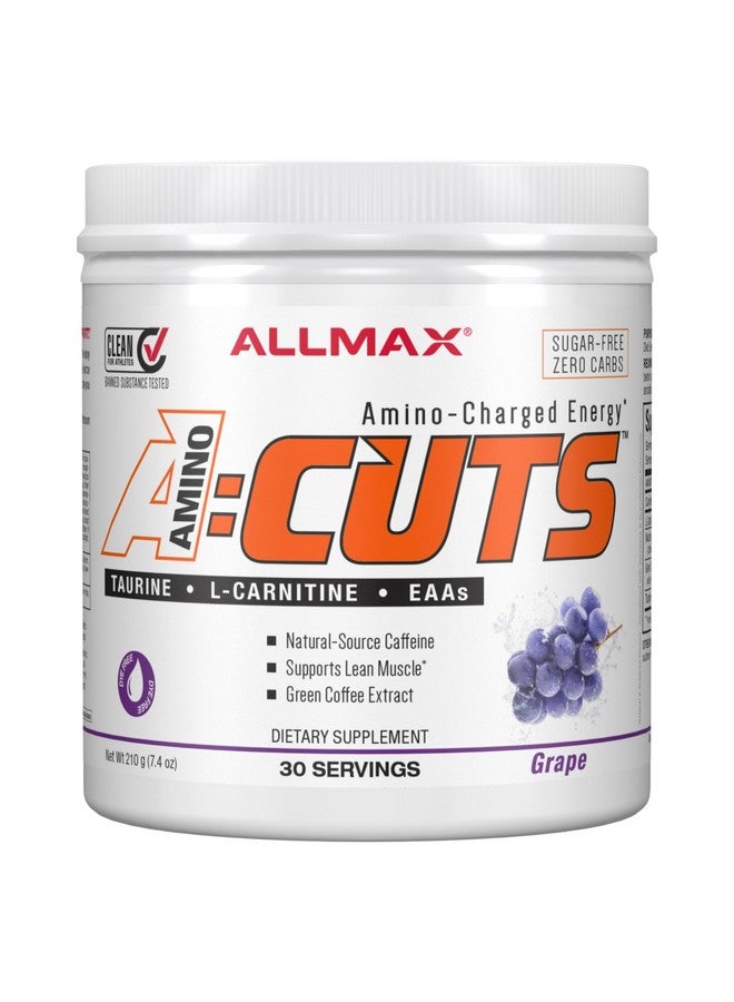 AllMax Nutrition مشروب الطاقة المُعزز بالأحماض الأمينية من ALLMAX Nutrition AMINOCUTS (ACUTS) مع التورين، L-كارنيتين، مستخلص حبوب القهوة الخضراء، عنب، 30 حصة - Image 1