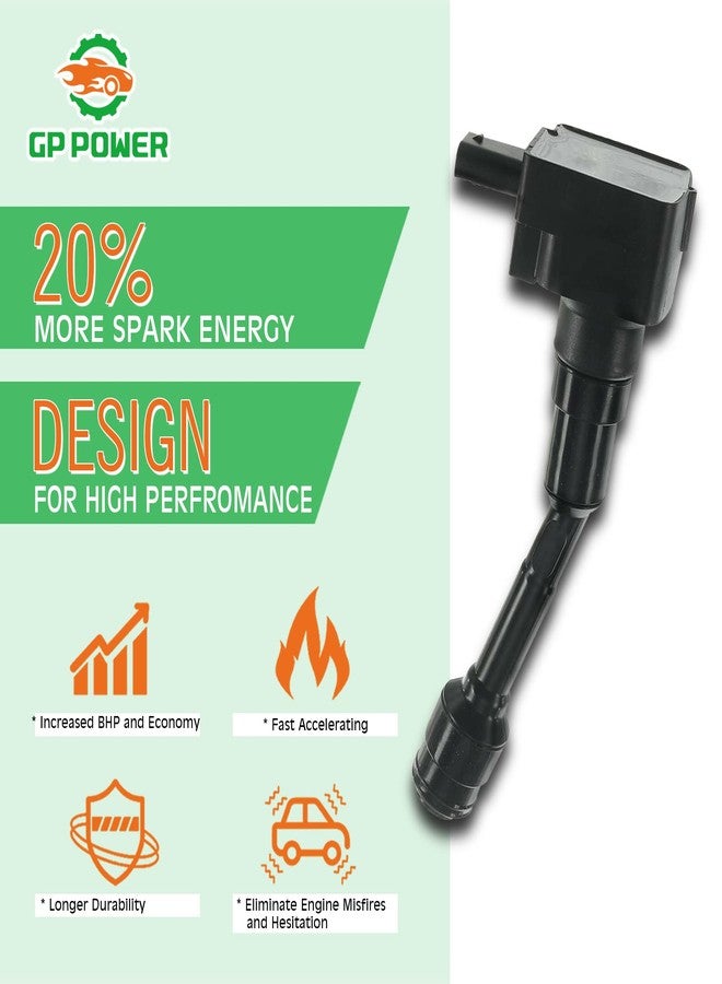 GP POWER IGNITION COIL DG-556 DG556 UF-736 UF736 CM5G-12A366-CB CM5G12A366CB SET OF 3 COMPATIBLE WITH FORD ECOSPORT FIESTA FOCUS 1.0T L3 - Image 2
