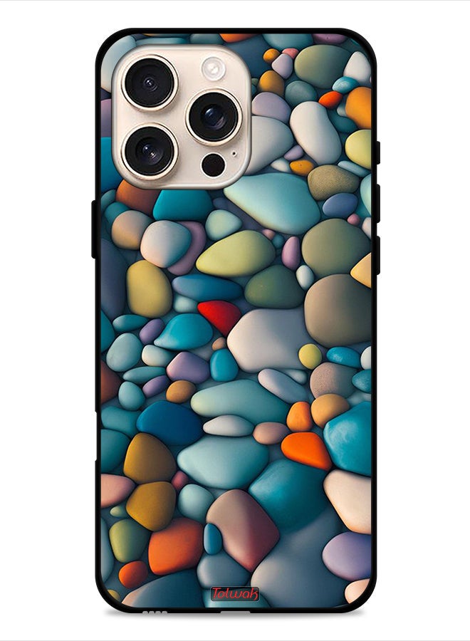 Tolwak Apple iPhone 16 Pro Protective Case Cover Stones Abstract Pattern - Image 1