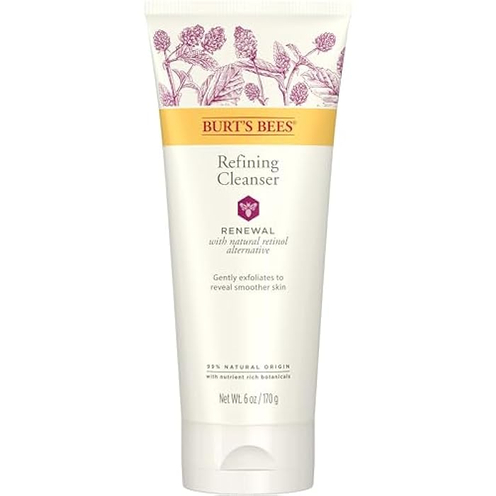 Burt's Bees Renewal Refining Cleanser with Bakuchiol Natural Retinol Alternative, 6 Oz (Package May Vary) - Image 1